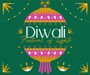 Diwali Festival Celebration Facebook post Image Preview