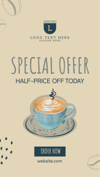 Special Offer Coffee TikTok video Image Preview