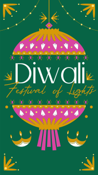 Diwali Festival Celebration TikTok video Image Preview