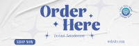 Minimalist Order Here Twitter Header Preview