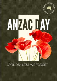 Anzac Halftone Poster Image Preview