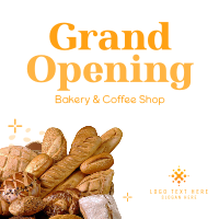Bakery Opening Notice Instagram Post Design
