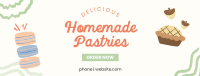 Aesthetic Bakery Illustration Facebook Cover Image Preview