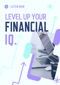 Business Financial Podcast Flyer Design