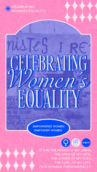 Risograph Women's Equality Day YouTube Short Design