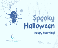 Halloween Spider Greeting Facebook post Image Preview