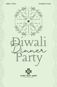 Diwali Lantern Invitation Preview