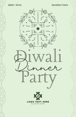 Diwali Lantern Invitation Image Preview