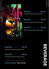 Beverage Menu Menu Image Preview