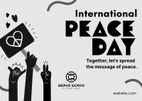 United for Peace Day Postcard Image Preview