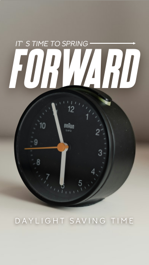 Spring Forward Facebook story Image Preview