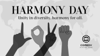 LOVE Sign Harmony Day Facebook Event Cover Design