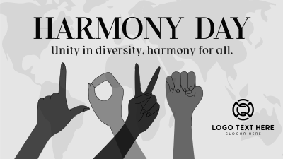 LOVE Sign Harmony Day Facebook event cover Image Preview