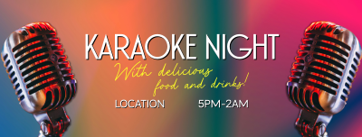 Karaoke Night Bar Facebook cover Image Preview