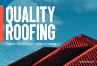 Quality Roofing Pinterest Cover Design