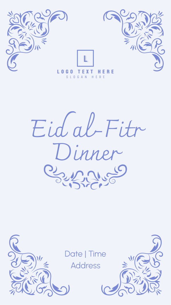 Fancy Eid Dinner Instagram Story Design Image Preview
