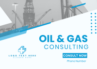 Oil and Gas Tower Postcard Design
