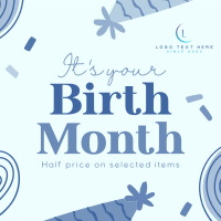 Birthday Month Promo Instagram post Image Preview
