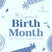 Birthday Month Promo Instagram Post Design