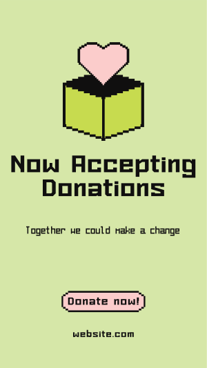 Pixel Donate Now Instagram story Image Preview