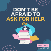Ask for Help Instagram Post Design