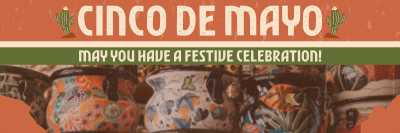Grunge Cinco De Mayo Twitter header (cover) Image Preview