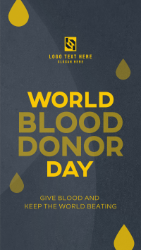 Minimalist Blood Donor Day YouTube short Image Preview