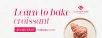 Baked Croissant Facebook cover Image Preview