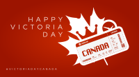 Canada Boarding Pass Zoom Background Design