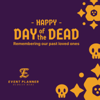 Day of the Dead Floral and Skull Pattern Instagram post Image Preview