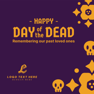 Day of the Dead Floral and Skull Pattern Instagram post Image Preview
