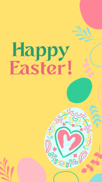 Eggs and Flowers Easter Greeting Instagram Reel Image Preview