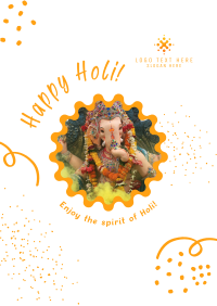 Happy Holi Celebration Poster Design