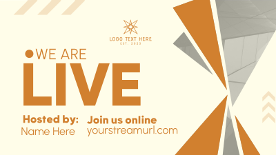 Ongoing Live Stream Facebook event cover Image Preview