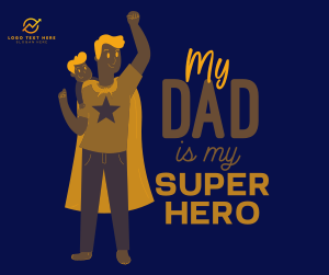 Superhero Dad Facebook post Image Preview