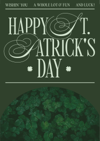 Modern Nostalgia St. Patrick's Day Greeting Poster Image Preview