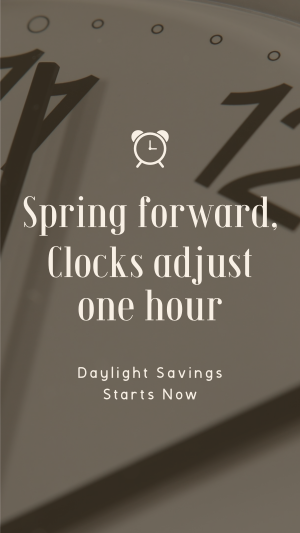 Calm Daylight Savings Reminder Facebook story Image Preview