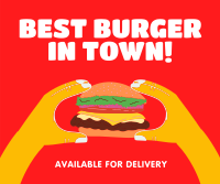 The Best Burger Facebook Post Design