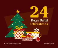 Festive Christmas Countdown Facebook post Image Preview