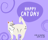 Swirly Cat Day Facebook post Image Preview