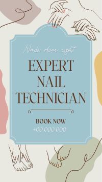 Nail Salon Technician TikTok Video Preview