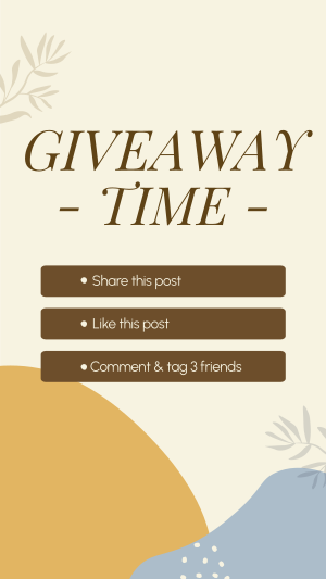 Organic Leaves Giveaway Mechanics Instagram story Image Preview