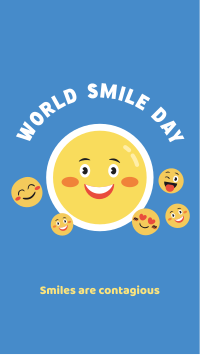 Emoticons Smile Day Facebook Story Design