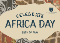 Africa Day Celebration Postcard Design
