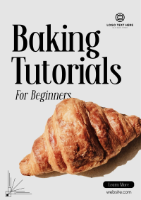 Learn Baking Now Poster Design