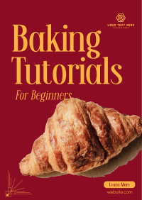Learn Baking Now Poster Design