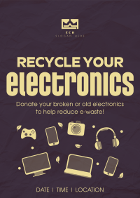 Recycle your Electronics Poster Design