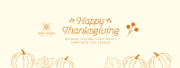 Happy Thanksgiving Facebook cover Image Preview