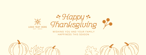 Happy Thanksgiving Facebook Cover Design Image Preview