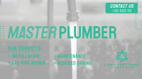 Master Plumber Facebook Event Cover Design